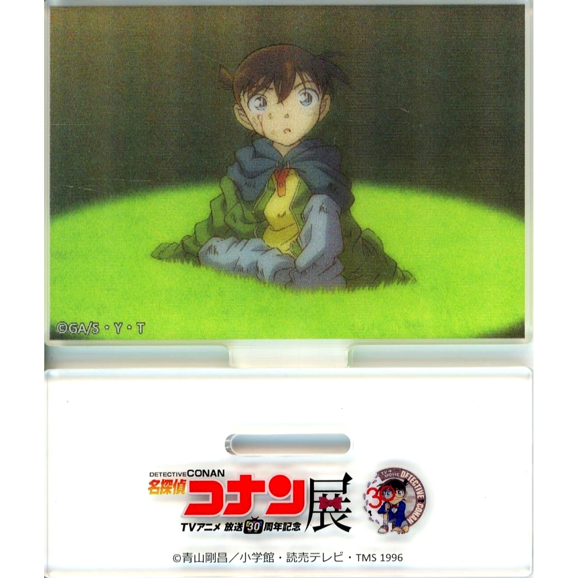 Conan Edogawa Hoodie Detective Conan 30th Anniversary TV Anime Exhibition Lenticular Acrylic Stand [USED]