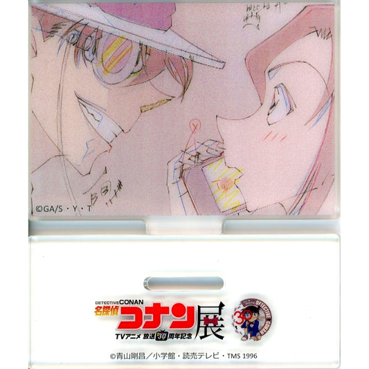 Kaito Kid & Sonoko Suzuki Detective Conan Lenticular Acrylic Stand 30th Anniversary TV Anime Exhibition [USED]