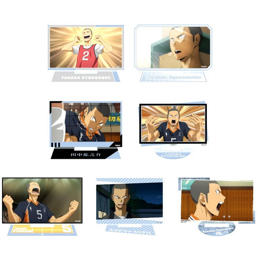 Set of 7 Haikyu!! Dake Suta Ryunosuke Tanaka Trading Acrylic Stand [USED]