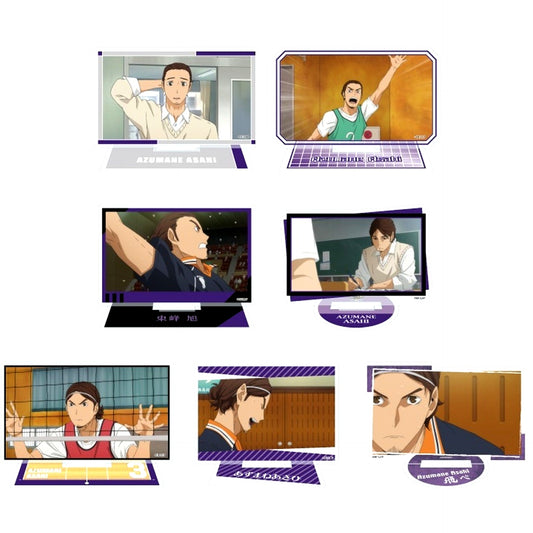 Set of 7 Haikyu!! Dake Suta Asahi Azumane Trading Acrylic Stand [USED]