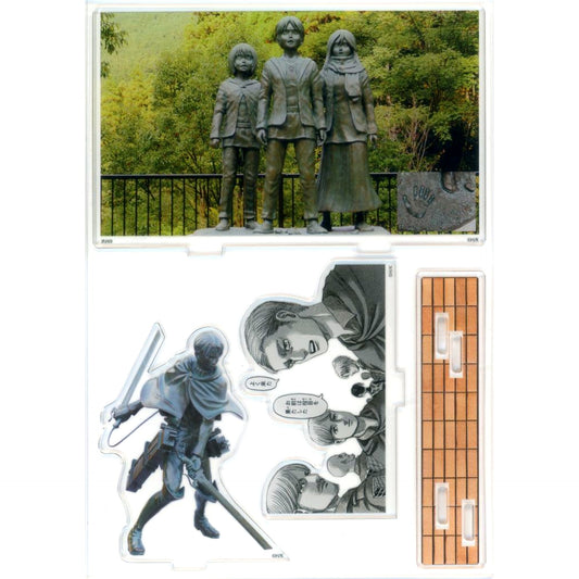 Group (Bronze Statue Ver.) Memorial Acrylic Stand IN Attack on Hita Attack on Titan [USED]