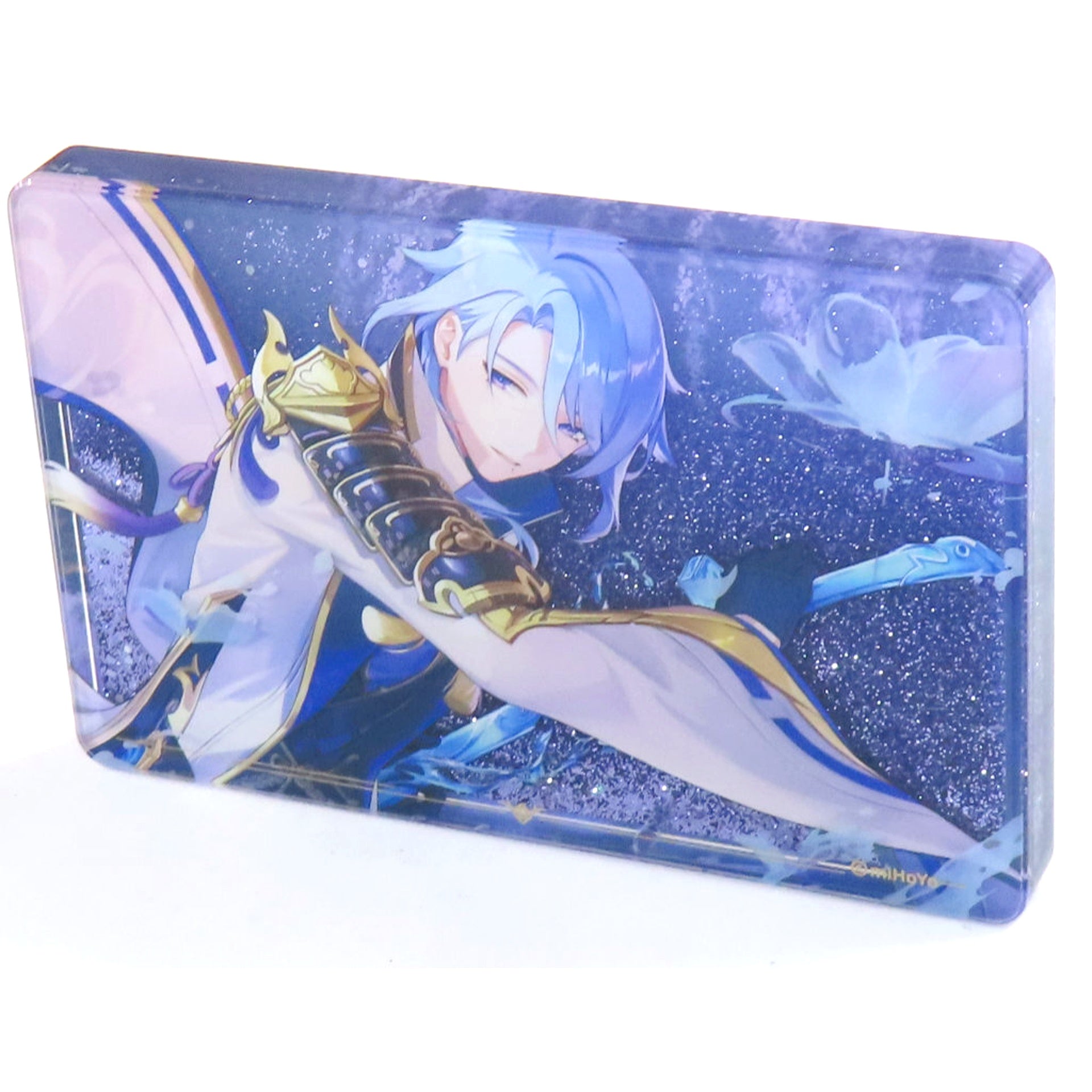 Ayato Kamisato Illustration Glitter Acrylic Block Genshin Impact [USED]