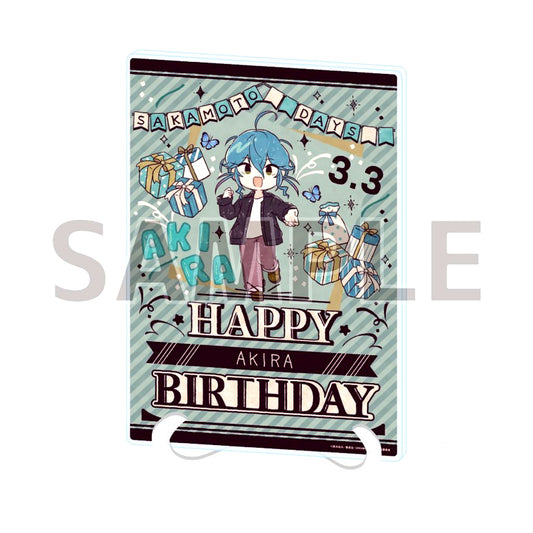 Akira Akao 16. Birthday Ver. GraffArt Illustration Acrylic Art Board A5 Size Sakamoto Days [USED]
