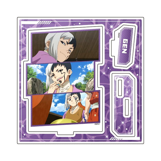 Gen Asagiri No. 22 Dr. STONE Scene Shot Illustration Acrylic Stand Plate [USED]