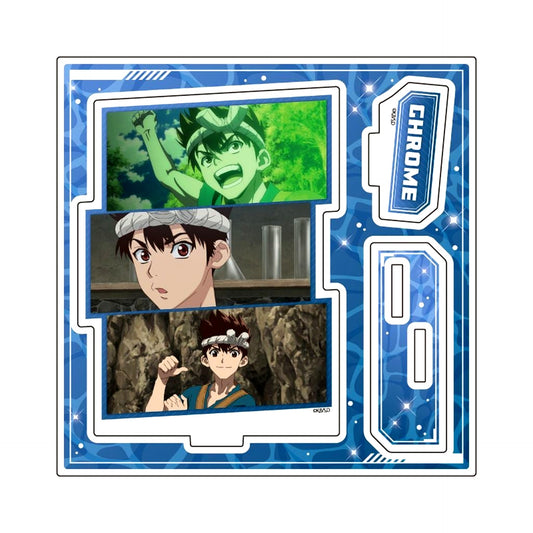 Chrome No. 24 Dr. STONE Scene Shot Illustration Acrylic Stand Plate [USED]