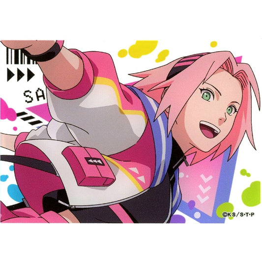 Sakura Haruno Naruto: Shippuden Horizontal Illustration Trading Acrylic Plate Parkour [USED]
