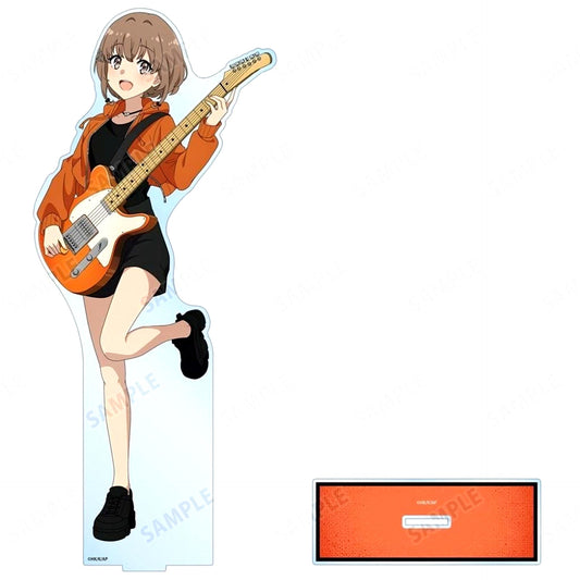 Kaede Azusagawa Illustration Guitar Playing Ver. Extra Large Acrylic Stand Rascal Does Not Dream Series POP UP SHOP in TOWER RECORDS in 2026 [USED]