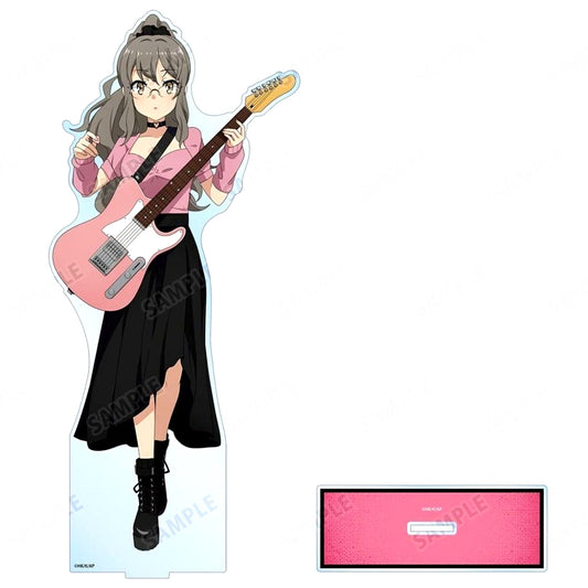 Rio Futaba Illustration Guitar Playing Ver. Extra Large Acrylic Stand Rascal Does Not Dream Series POP UP SHOP in TOWER RECORDS in 2026 [USED]