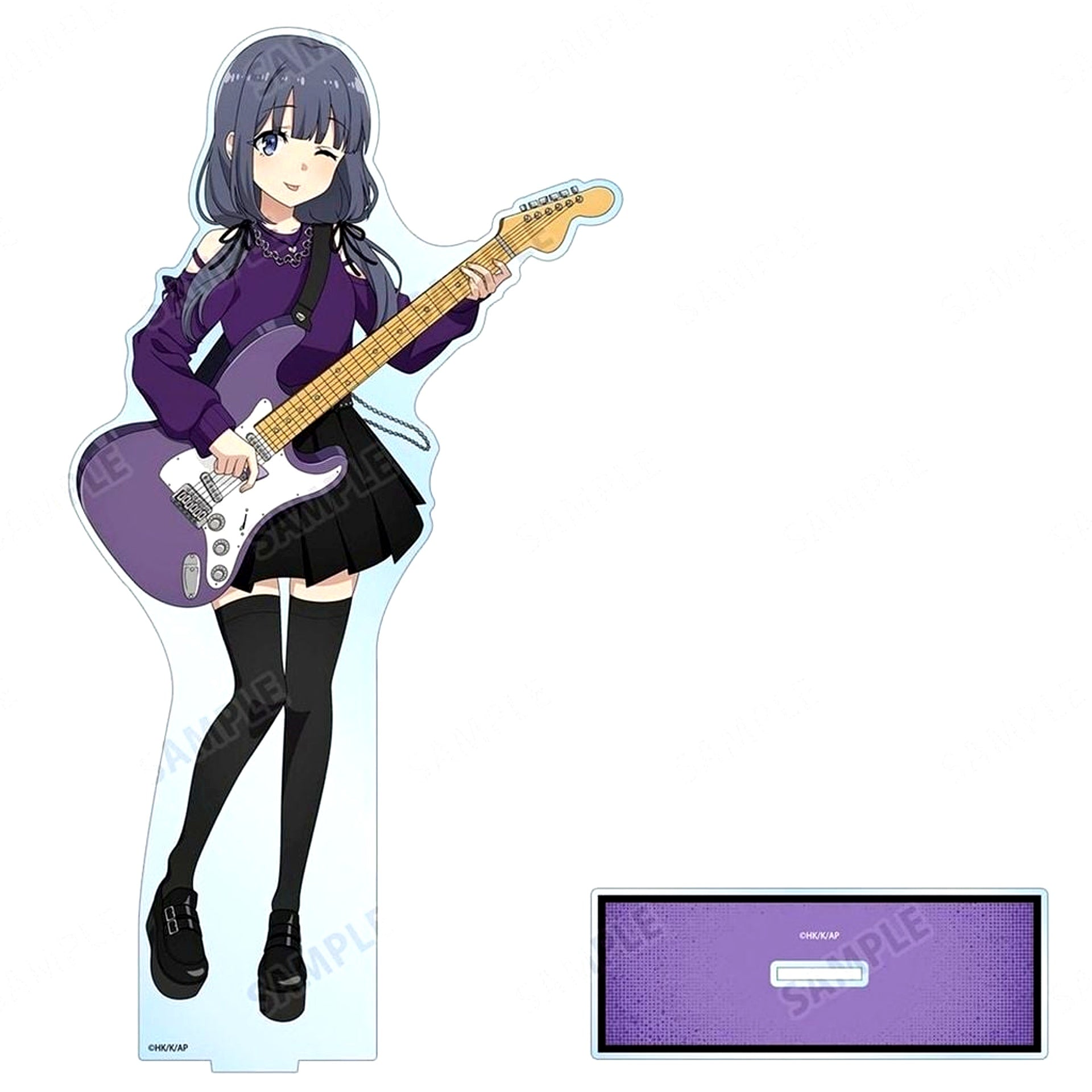 Shoko Makinohara Illustration Guitar Playing Ver. Extra Large Acrylic Stand Rascal Does Not Dream Series POP UP SHOP in TOWER RECORDS in 2026 [USED]