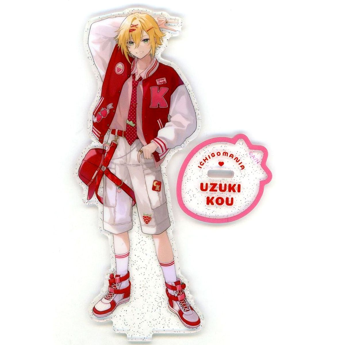 Uzuki Kou Glitter Acrylic Stand Virtual YouTuber Nijisanji [USED]