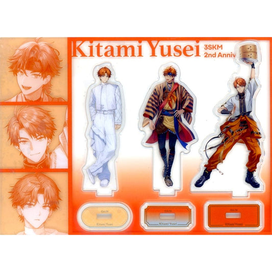 Yusei Kitami 3SKM Mini Acrylic Stand Set Virtual YouTuber Nijisanji 3SKM 2nd Anniversary [USED]
