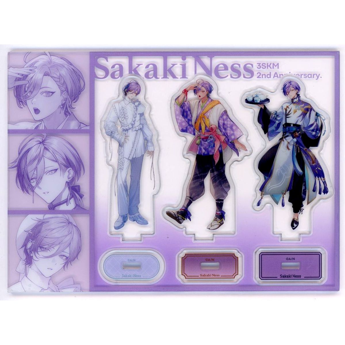 Sakaki Ness, 3SKM Virtual YouTuber Nijisanji Mini Acrylic Stand Set 2nd Anniversary [USED]