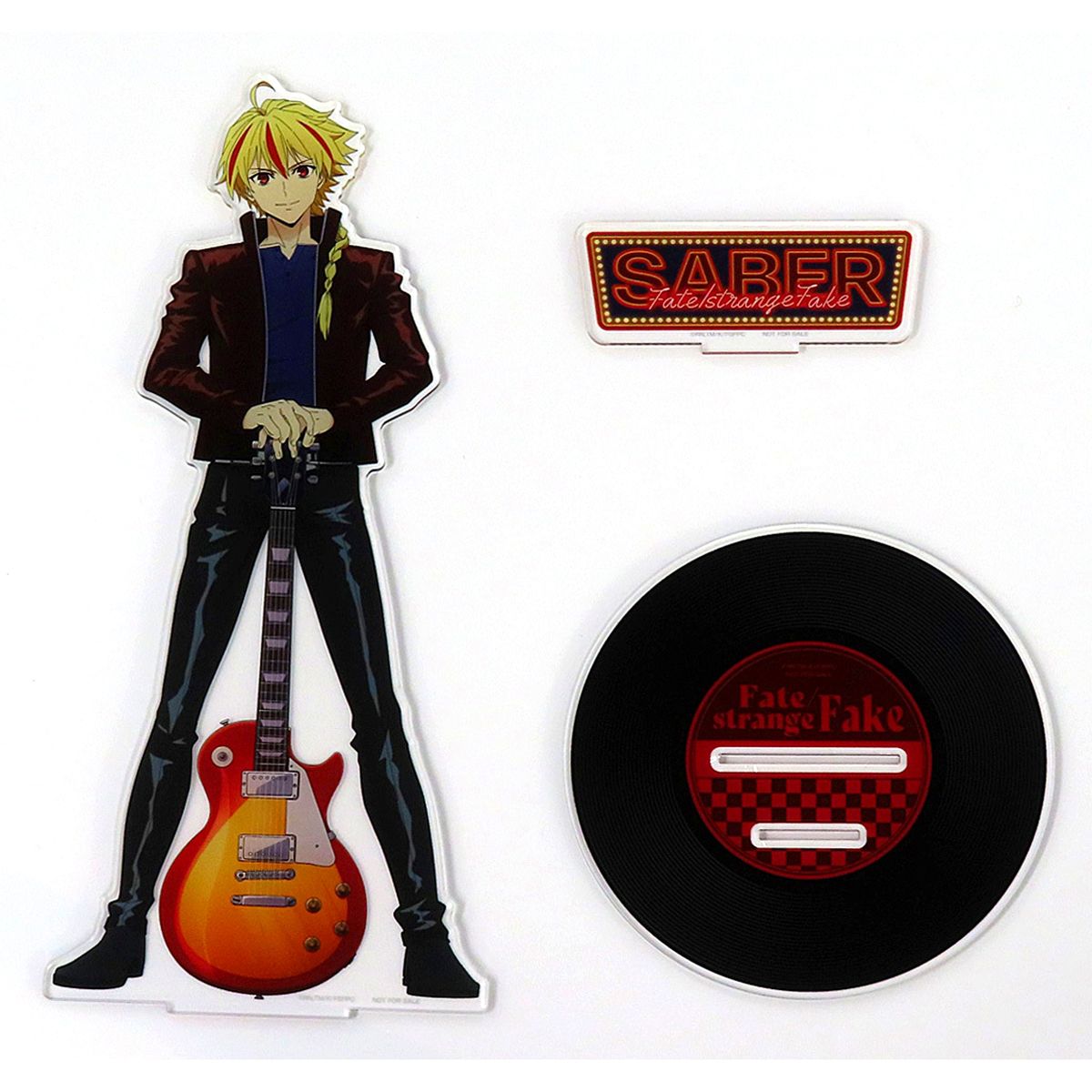 Saber, Richard I Fate/strange Fake Original Illustration Big Acrylic Stand Only from Fate/strange Fake Blu-ray Disc Box Aniplex Online Purchase Bonus [USED]