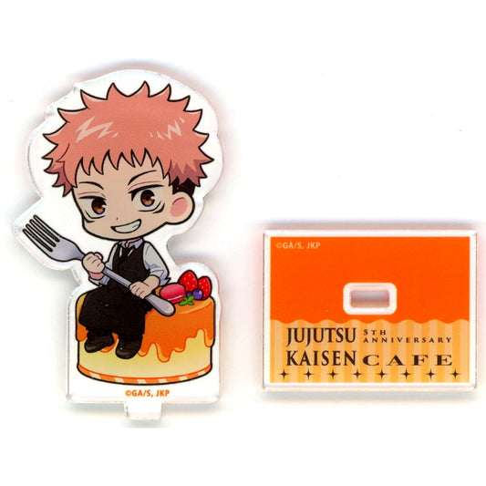 Yuji Itadori Trading Acrylic Stand Jujutsu Kaisen 5th Anniversary CAFE in SWEETS PARADISE [USED]