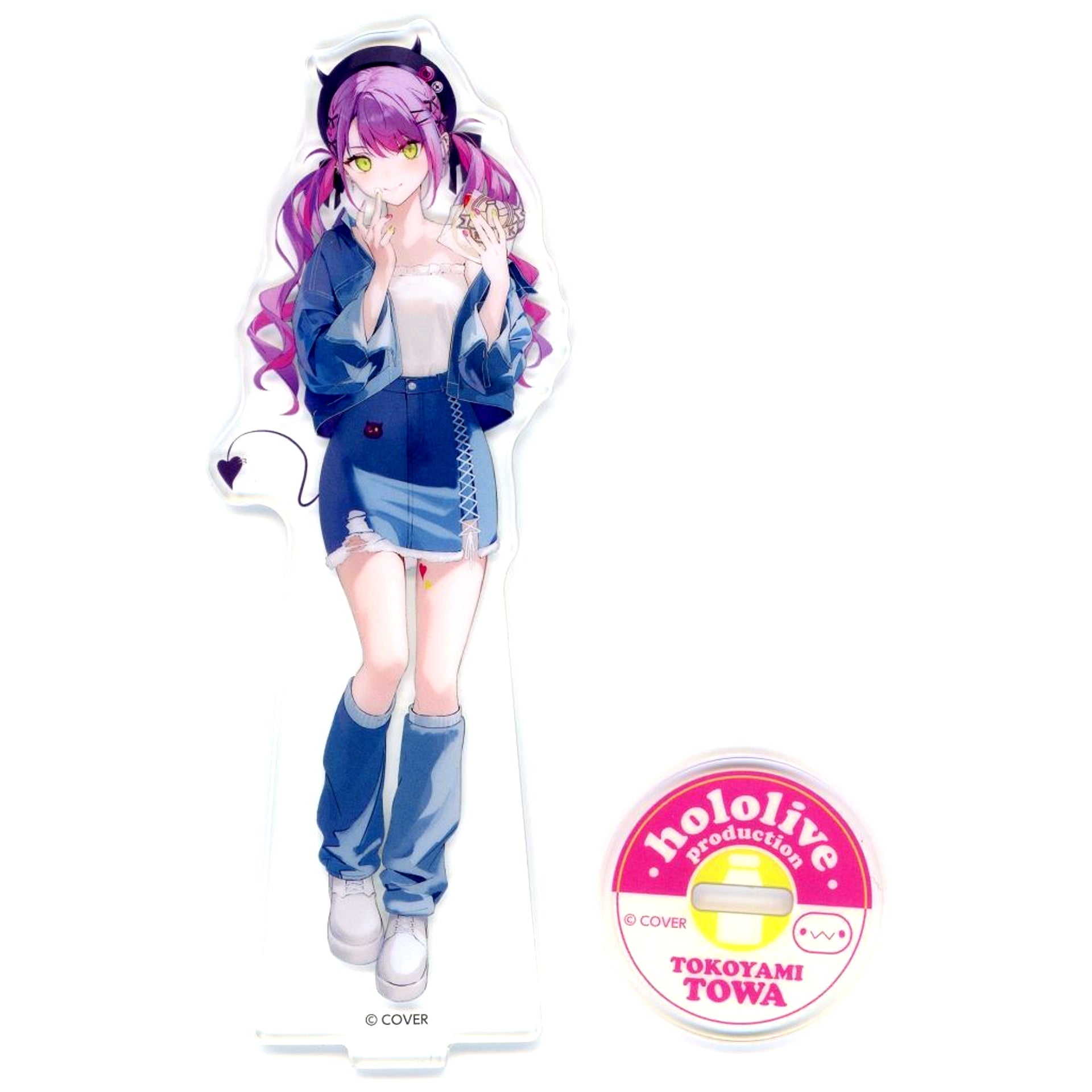 Tokoyami Towa Going Out Outfit Acrylic Stand Virtual YouTuber hololive x Lawson Campaign [USED]