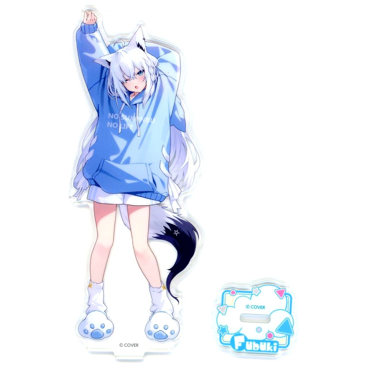 Shirakami Fubuki Virtual YouTuber Holo Live Roomwear Acrylic Stand x Lawson Campaign [USED]