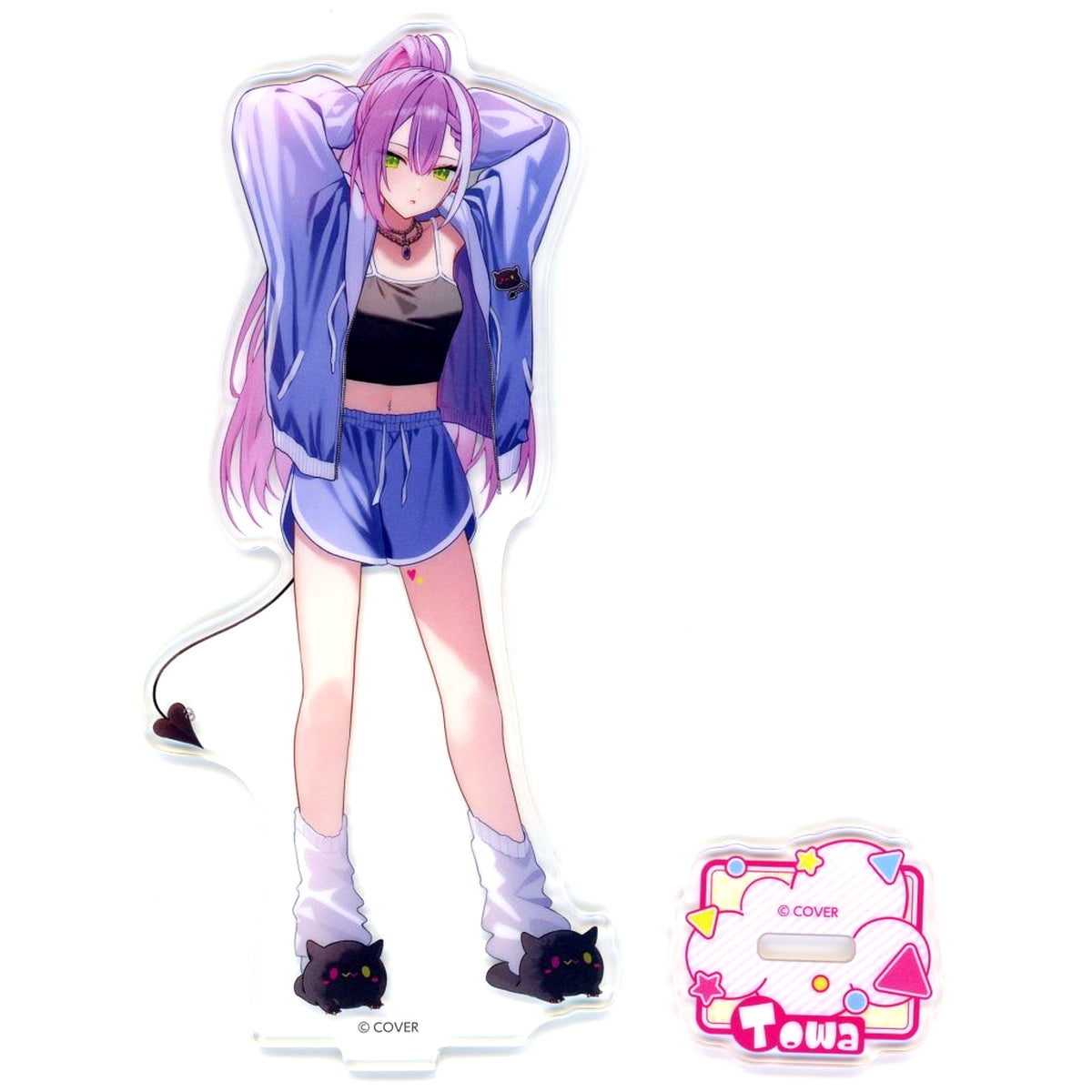 Tokoyami Towa Loungewear Acrylic Stand Virtual YouTuber Holo Live x Lawson Campaign [USED]