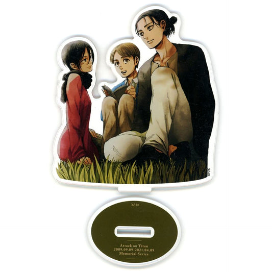 Eren Yeager, Mikasa Ackerman, Armin Arlert Memorial Series Acrylic Stand Attack on Titan Online Exhibition [USED]