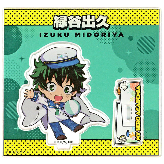 Izuku Midoriya Yokohama Hakkeijima Sea Paradise x My Hero Academia PLUS ULTRA with Sea Creatures Mini Character Acrylic Stand [USED]