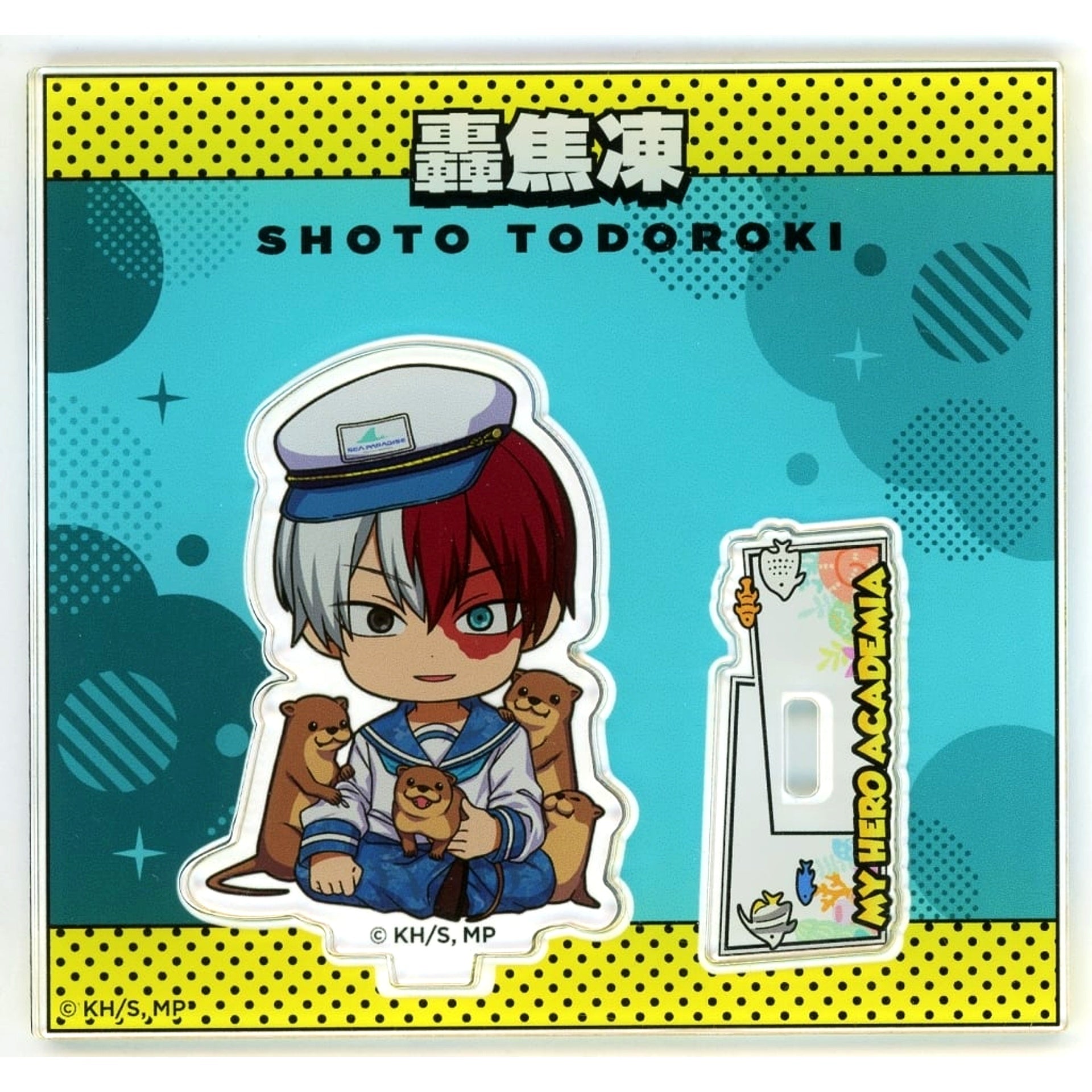 Shoto Todoroki Mini Chibi Acrylic Stand Yokohama Hakkeijima Sea Paradise x My Hero Academia Plus Ultra with Sea Creatures [USED]