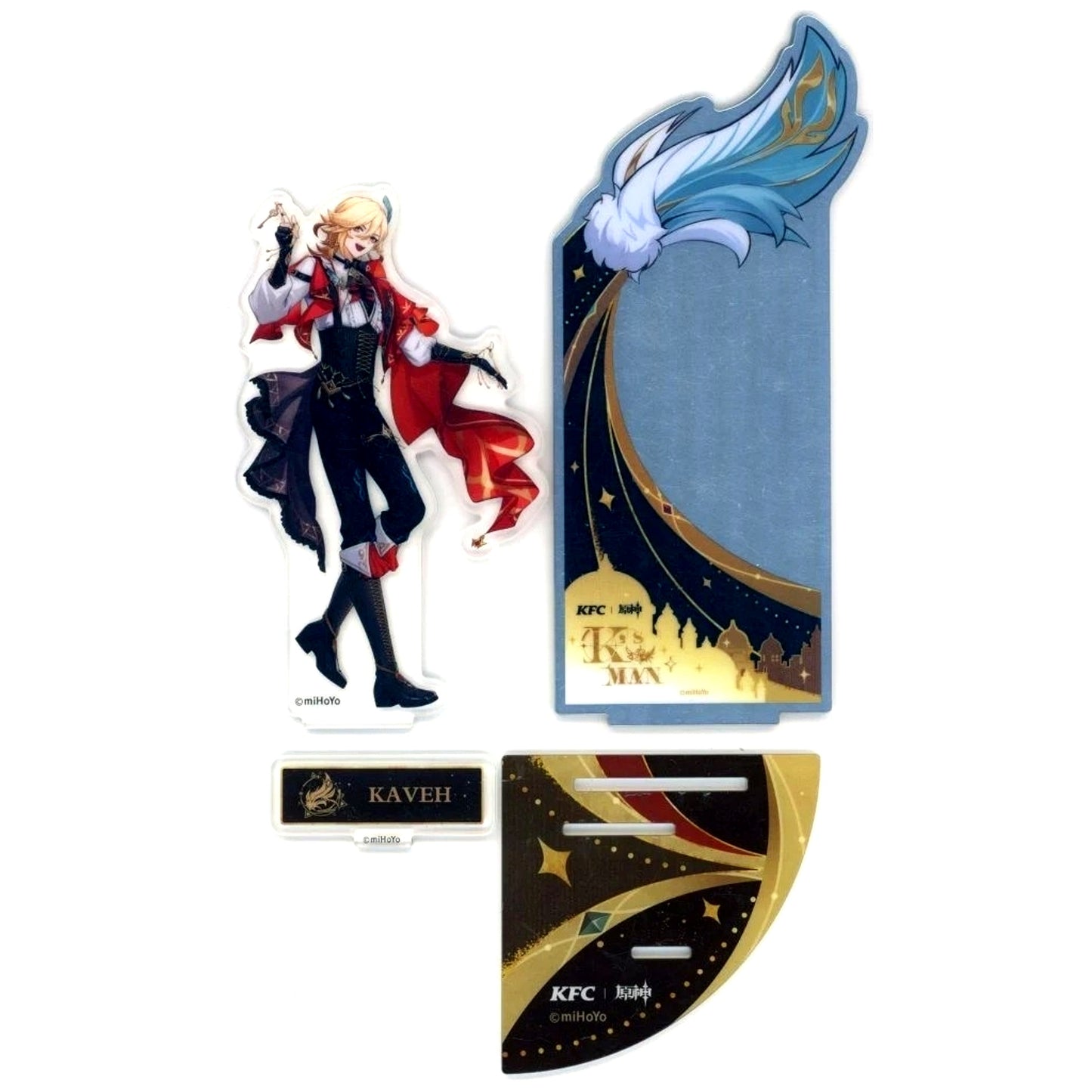 Kaveh Acrylic Stand Genshin Impact x KFC Kentucky Fried Chicken China Limited [USED]