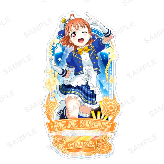 Chika Takami Kirarin Acrylic Stand Aqours Initial Ver. Love Live! School Idol Festival [USED]