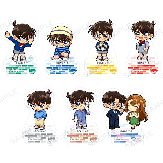 Set of 7 Bushiroad The Box Detective Conan Conan Galore Petit Acrylic Stand [USED]