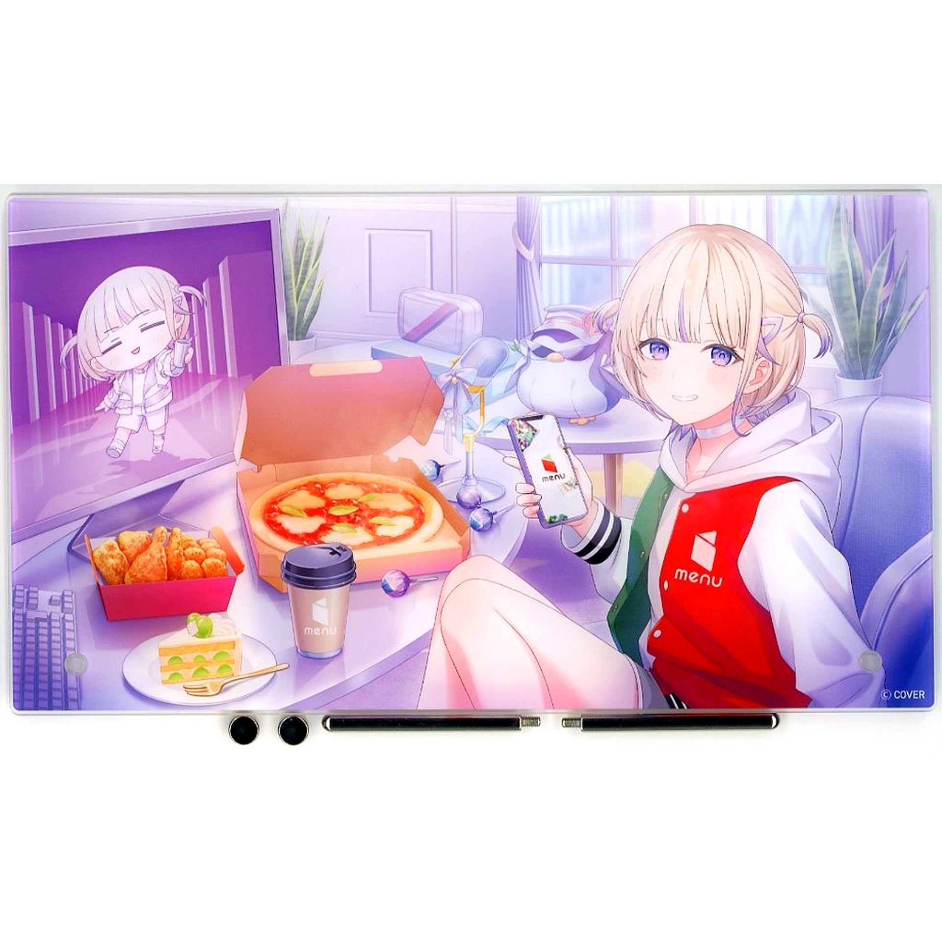 Todoroki Hajime Virtual YouTuber Hololive x menu Order Campaign Part 3 Winner Item Acrylic Panel [USED]