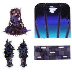 Kureiji Ollie Crimson Moonlight Embrace Acrylic Diorama Stand Virtual YouTuber Hololive Indonesia Kureiji Ollie New Outfit Commemoration 2025 [USED]