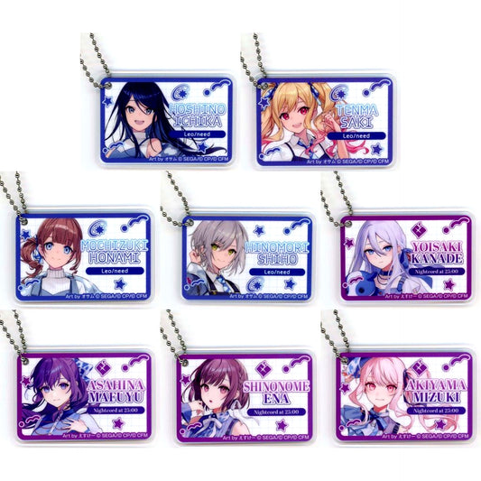 Set of 8 Project Sekai Colorful Stage feat. Hatsune Miku x Lawson Acrylic Keychain B [USED]