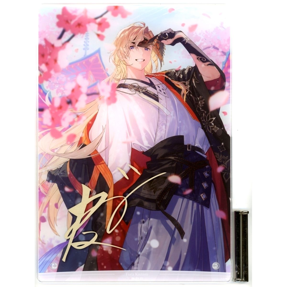 Fura Kanato Virtual YouTuber Nijisanji Birthday 2026 Foil Stamped Reproduction Signed B5 Acrylic Panel Only Sold Separately [USED]