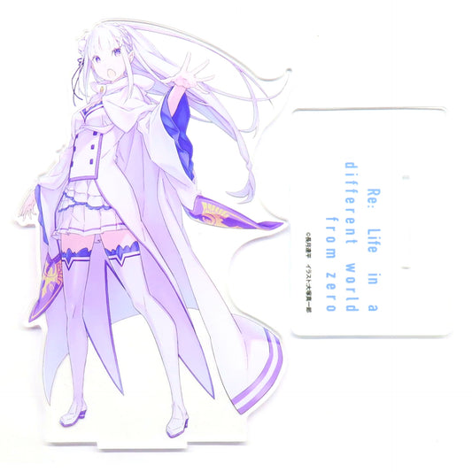 Single Item Emilia Re:ZERO -Starting Life in Another World- Light Novel Vol. 44 Gamers Limited Edition A Bonus Original Big Acrylic Stand [USED]
