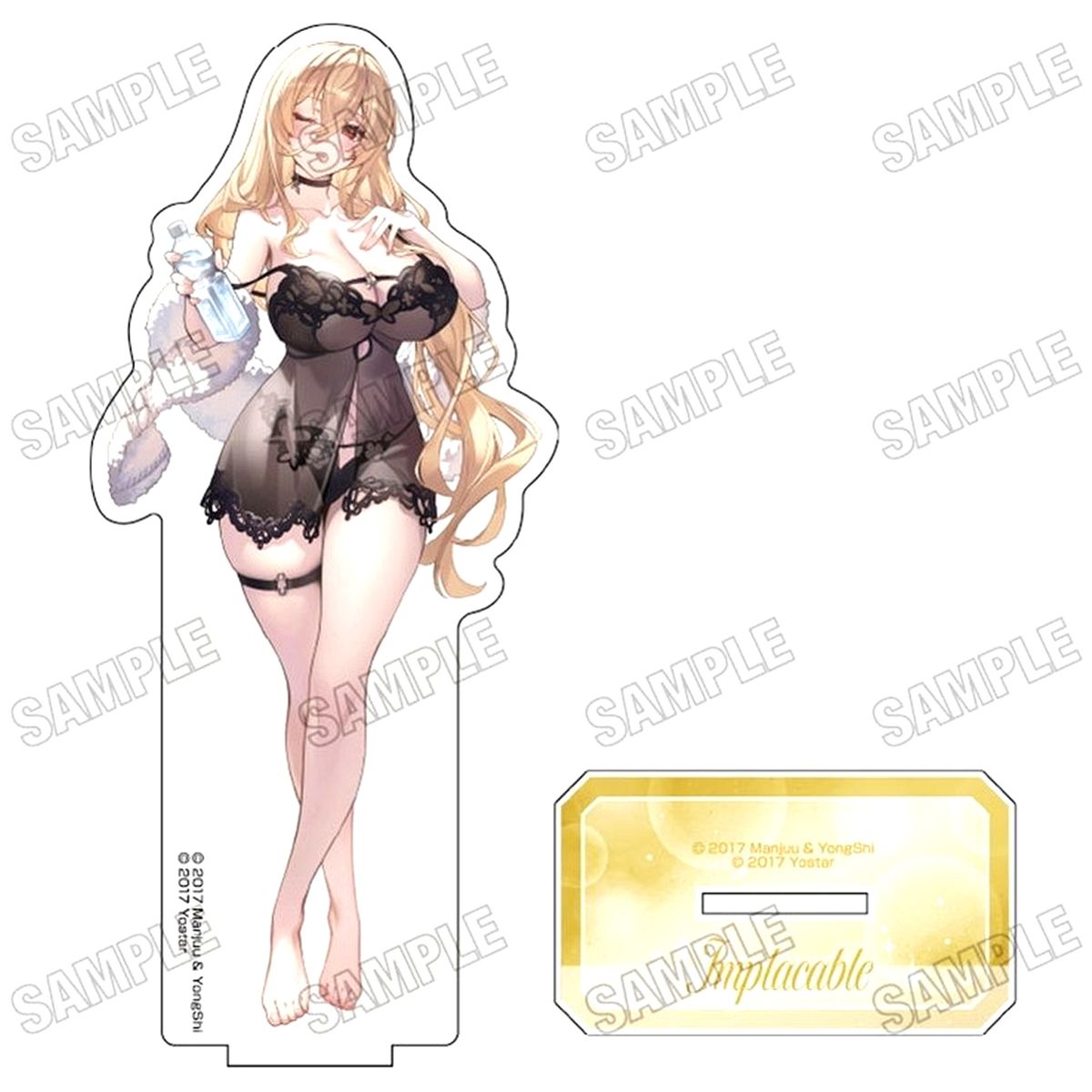 Implacable Azur Lane Original Illustration Big Acrylic Stand After Bath POP UP SHOP in OIOI [USED]