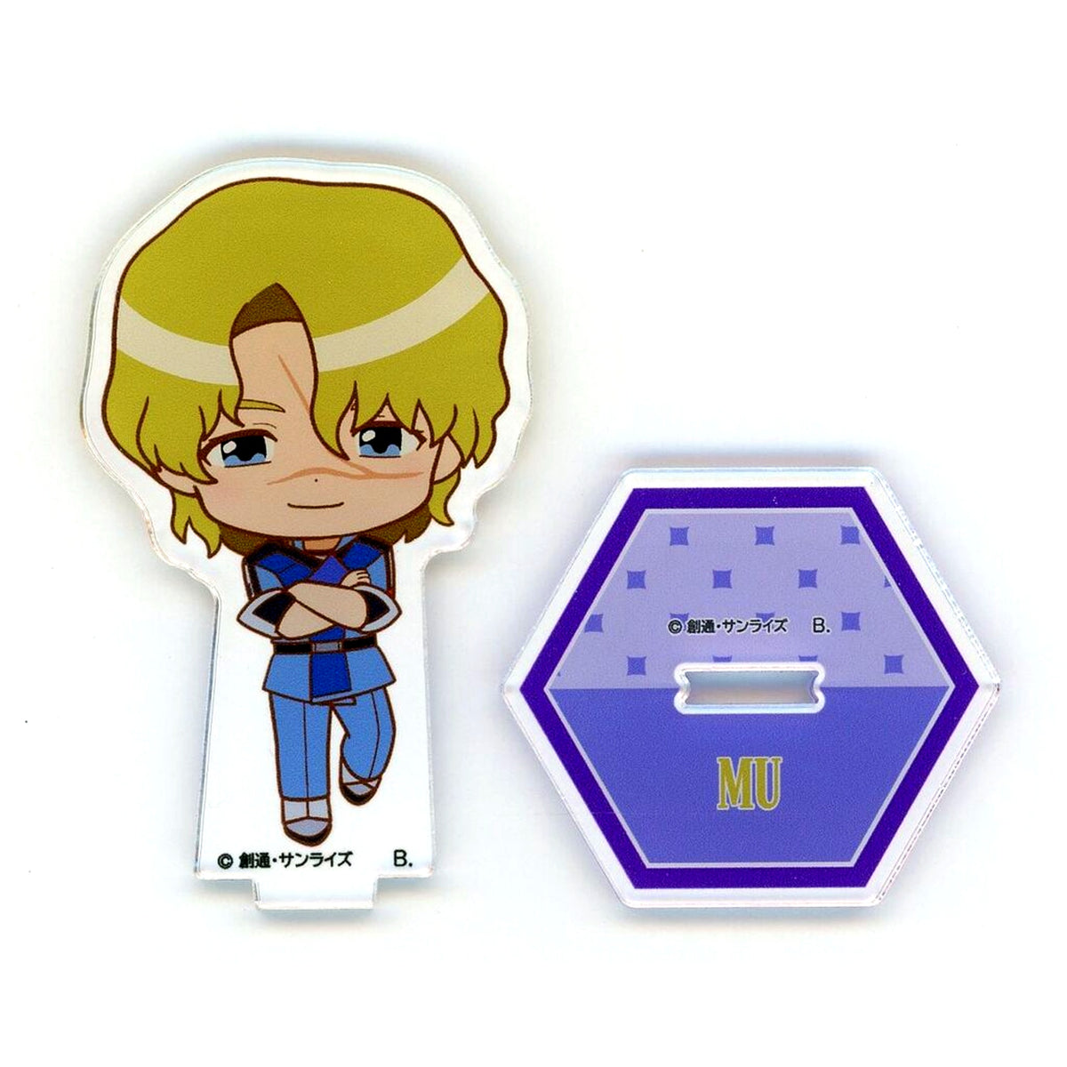Mu La Flaga Hapiclo! Mobile Suit Gundam SEED Freedom Chibi Acrylic Stand [USED]