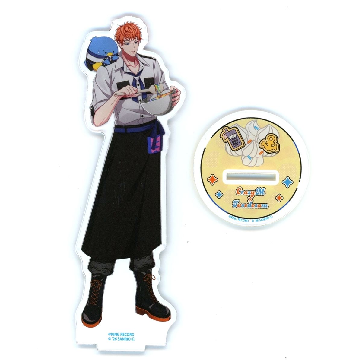 Rio Mason Busujima No.06 Hypnosis Mic: Division Rap Battle Sanrio Nakayoku Edit Acrylic Stand Tuxedo Sam Collab Illustration Dipper Dan CREPE [USED]