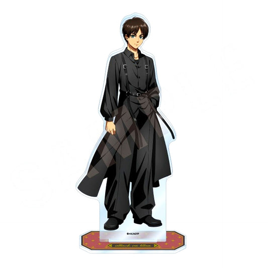 Eren Yeager Black Coordinate Series Big Acrylic Stand TV Anime Attack on Titan POP UP SHOP [USED]