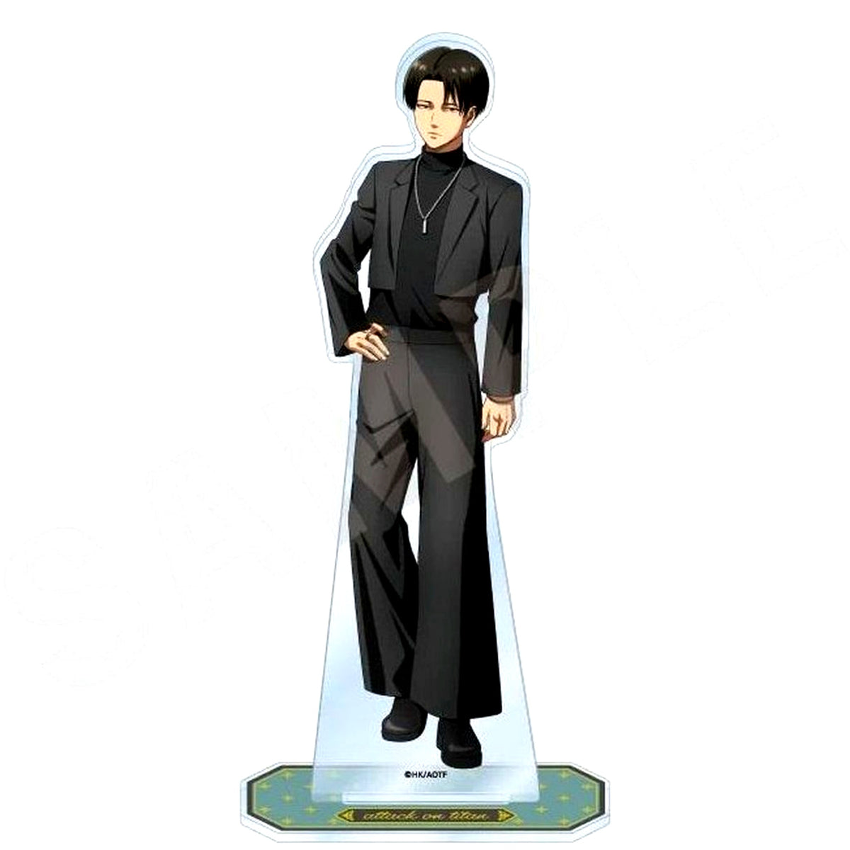 Levi Ackerman Black Coordinate Series Big Acrylic Stand TV Anime Attack on Titan POP UP SHOP [USED]