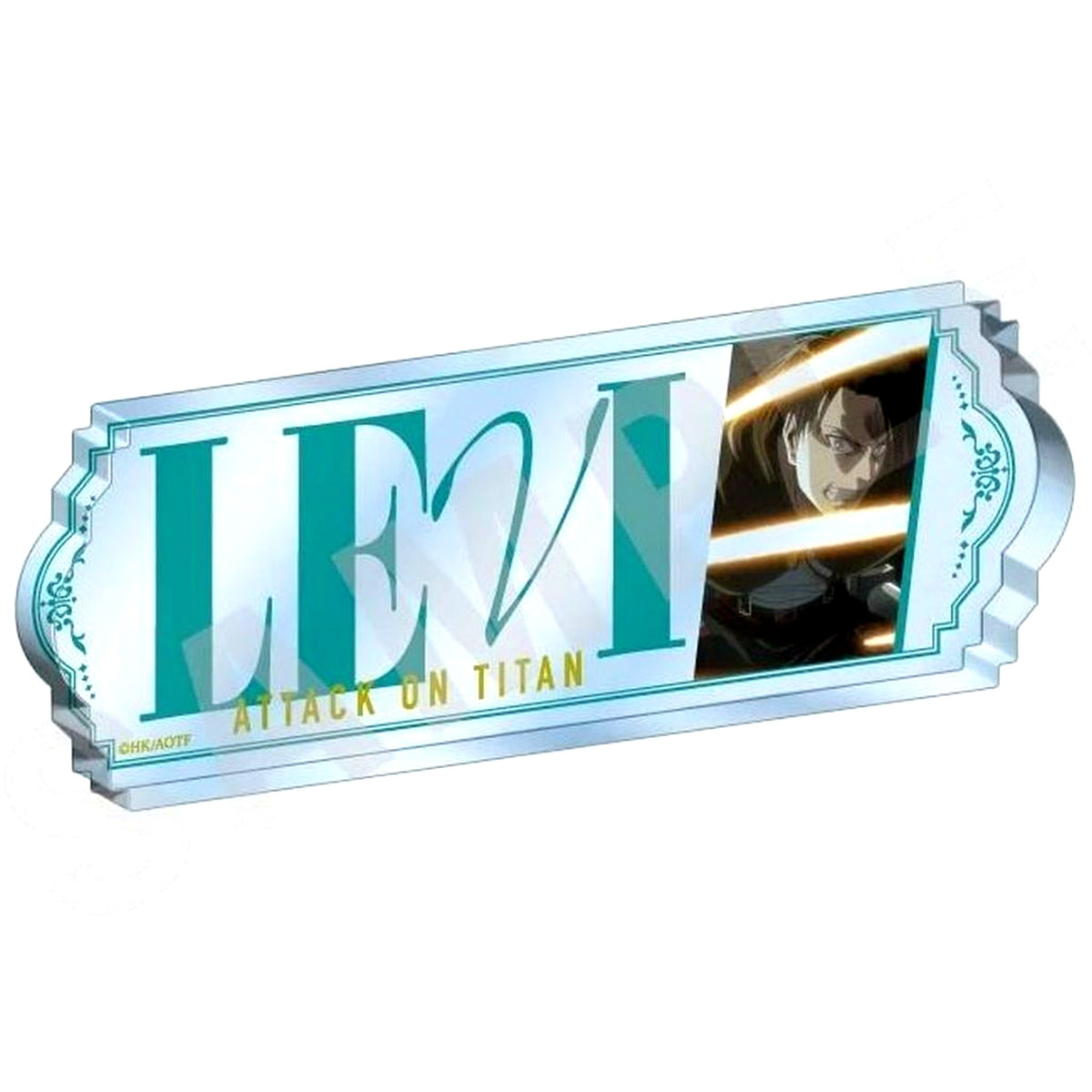 Levi Ackerman Name Acrylic Plate Attack on Titan POP UP SHOP [USED]
