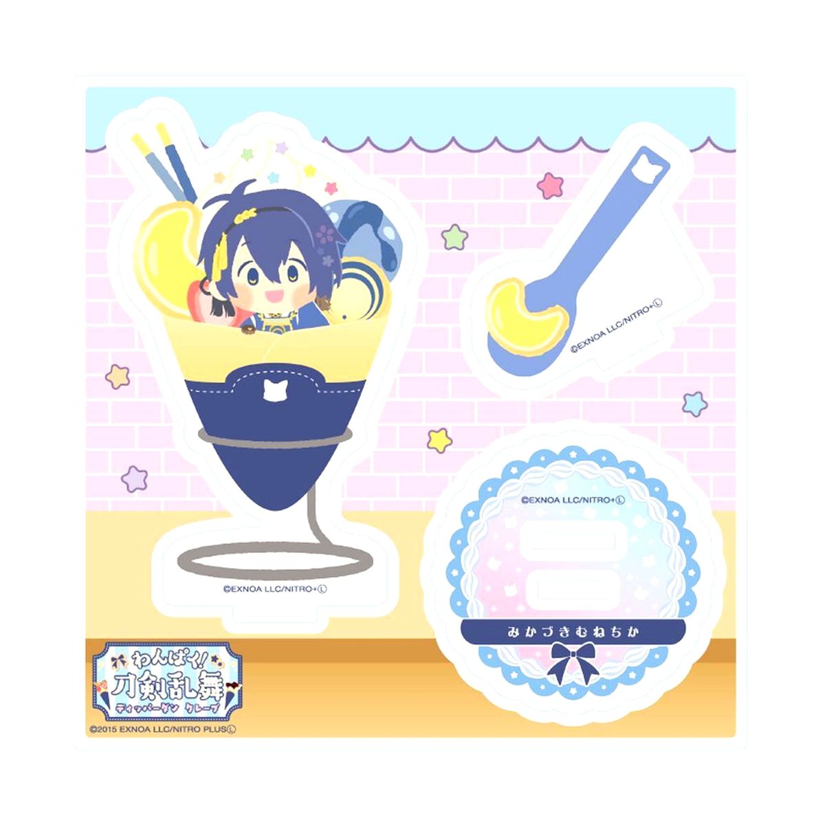 Mikazuki Munechika No.138 Wanpaku! Touken Ranbu Acrylic Plate [USED]