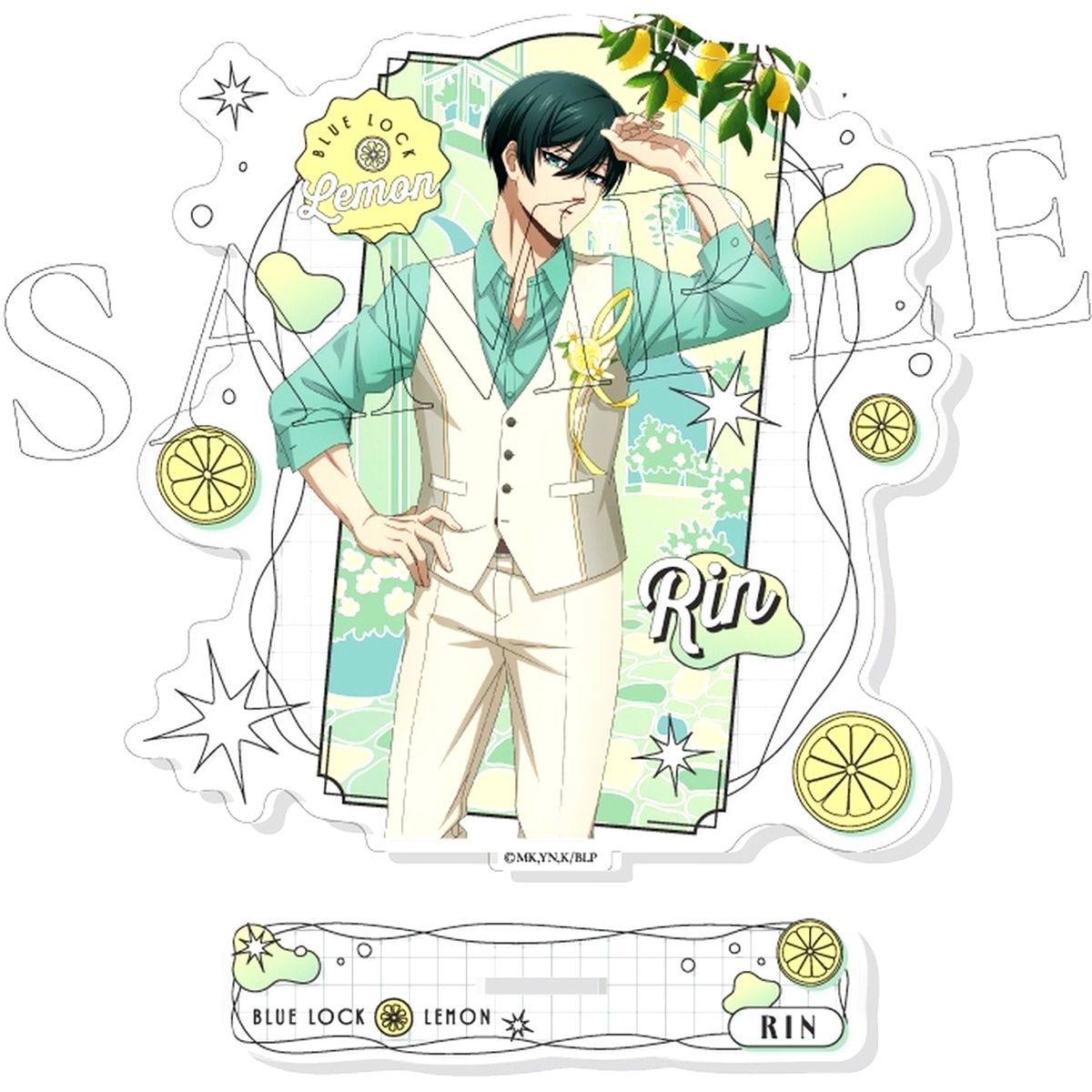 2. Rin Itoshi Lemon Acrylic Stand Blue Lock [USED]
