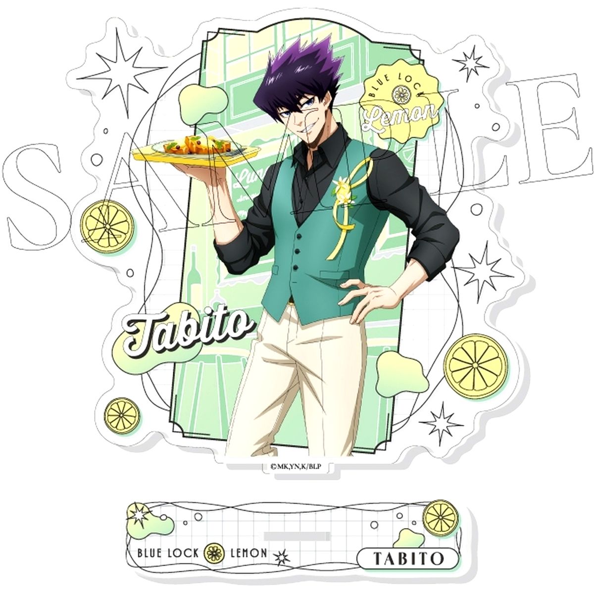 4. Tabito Karasu Lemon Acrylic Stand Blue Lock [USED]