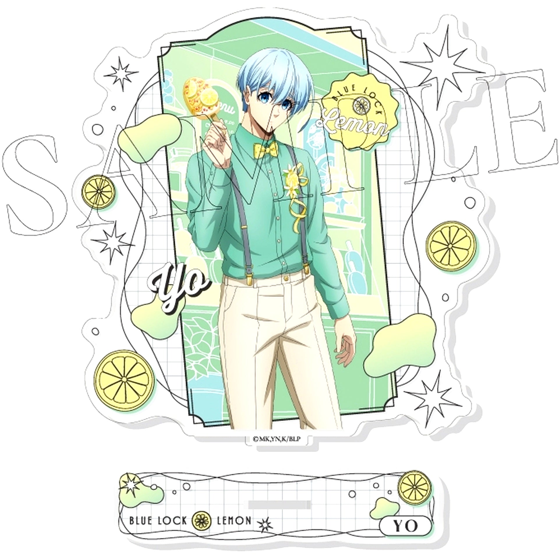 Hiori Yo 7 Lemon Blue Lock Acrylic Stand [USED]