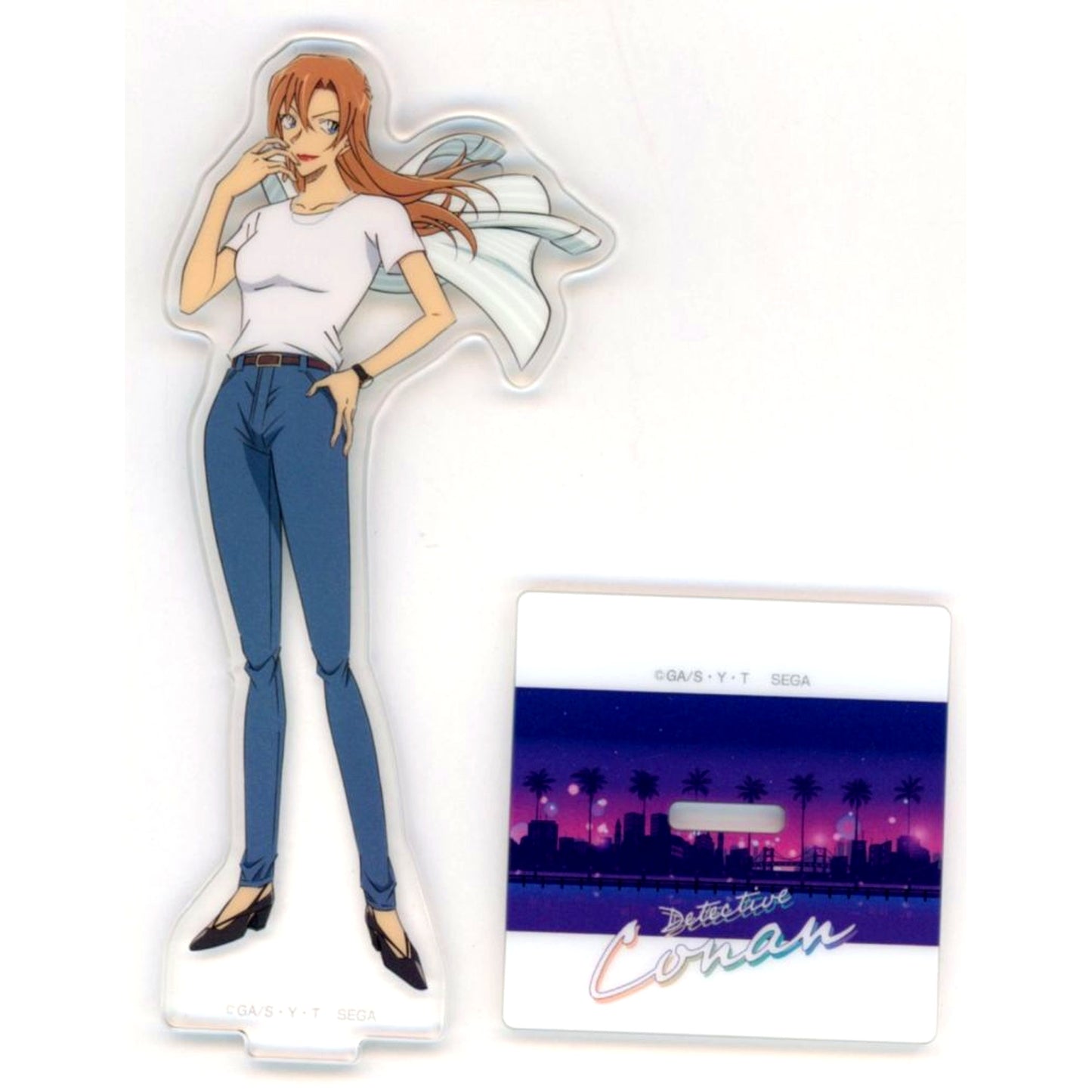 Chihaya Hagiwara E Prize Detective Conan Sega Lucky Kuji Neo City Pop Acrylic Stand [USED]