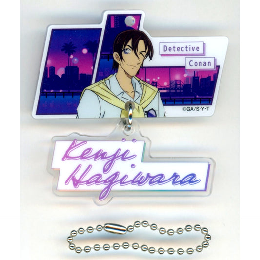Kenji Hagiwara G Prize Detective Conan 2-Part Acrylic Keychain Sega Lucky Kuji Neo City Pop [USED]