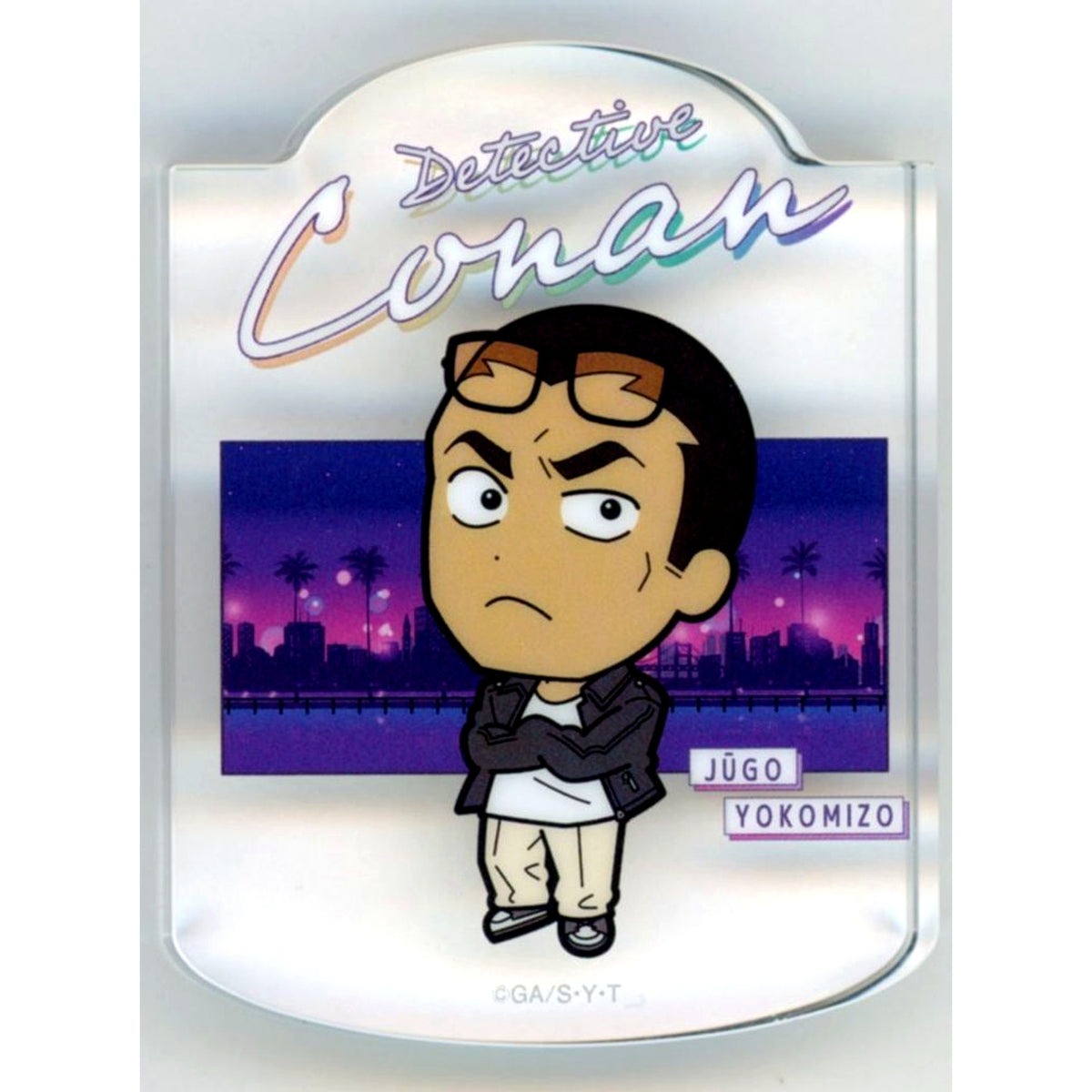 Jugo Yokomizo H Prize Swaying Acrylic Block Sega Lucky Kuji Detective Conan Neo City Pop [USED]