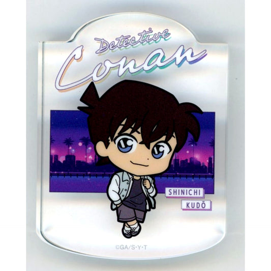 Shinichi Kudo H Prize Swaying Acrylic Block Sega Lucky Kuji Detective Conan Neo City Pop [USED]