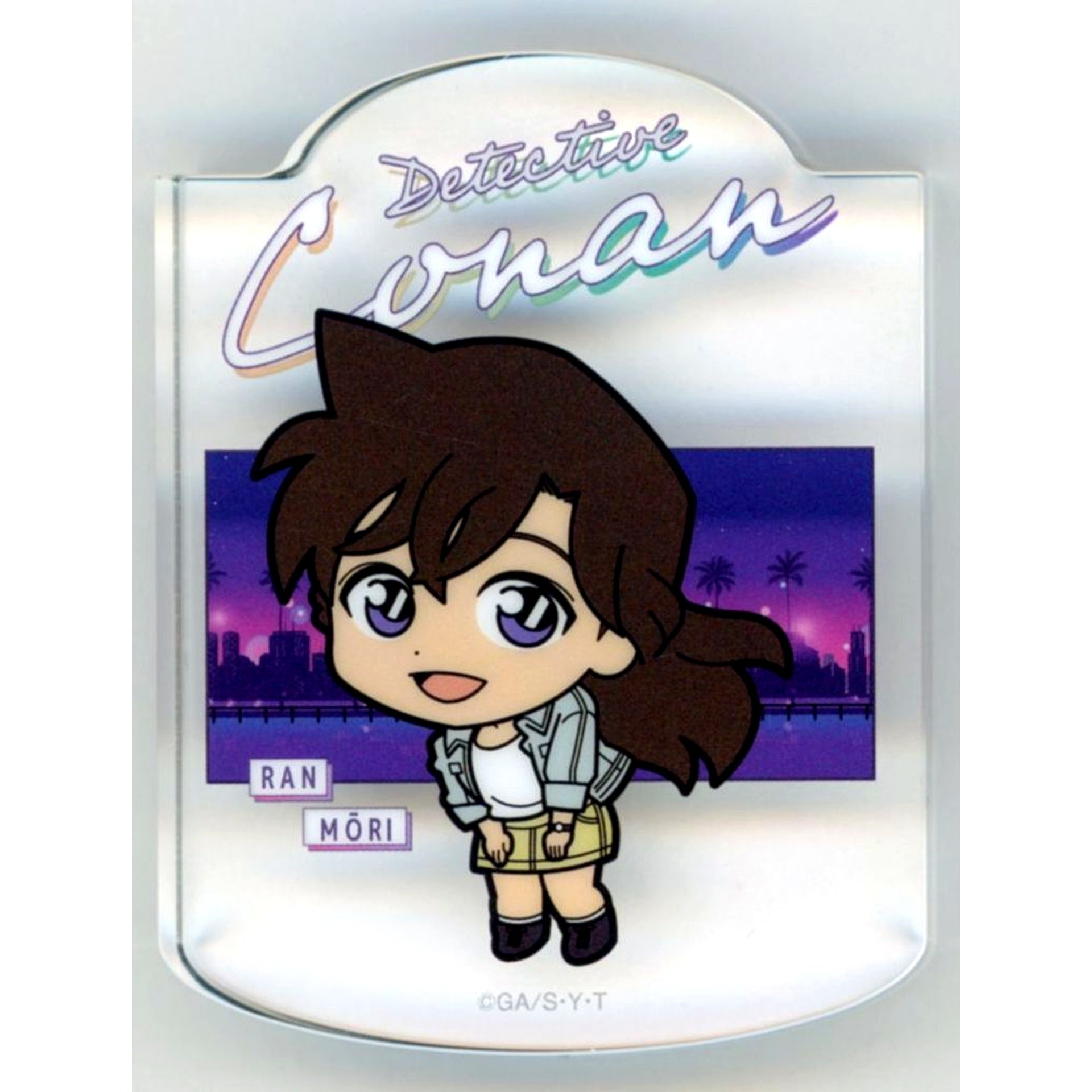 Ran Mouri H Prize Swaying Acrylic Block Sega Lucky Kuji Detective Conan Neo City Pop [USED]