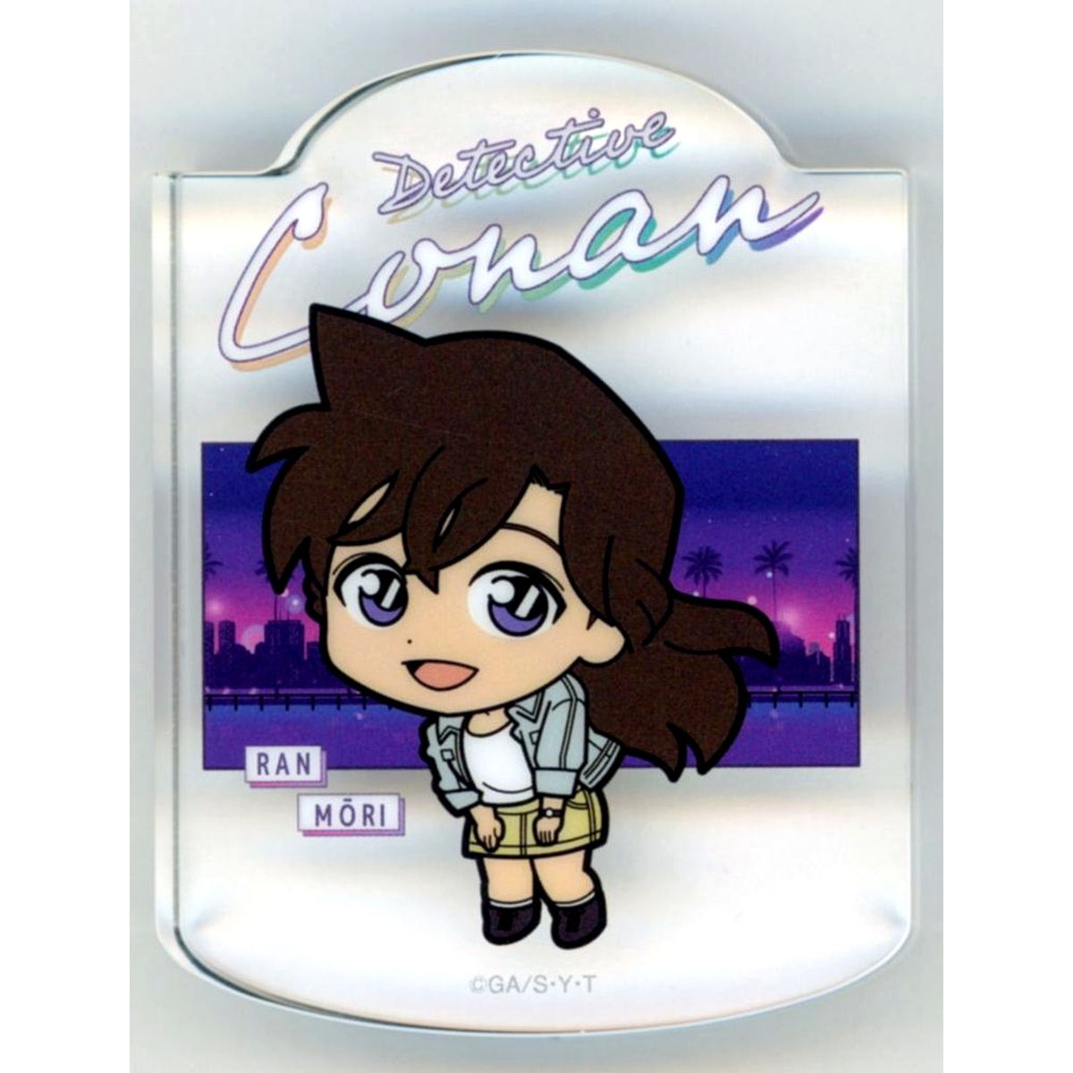 Ran Mouri H Prize Swaying Acrylic Block Sega Lucky Kuji Detective Conan Neo City Pop [USED]