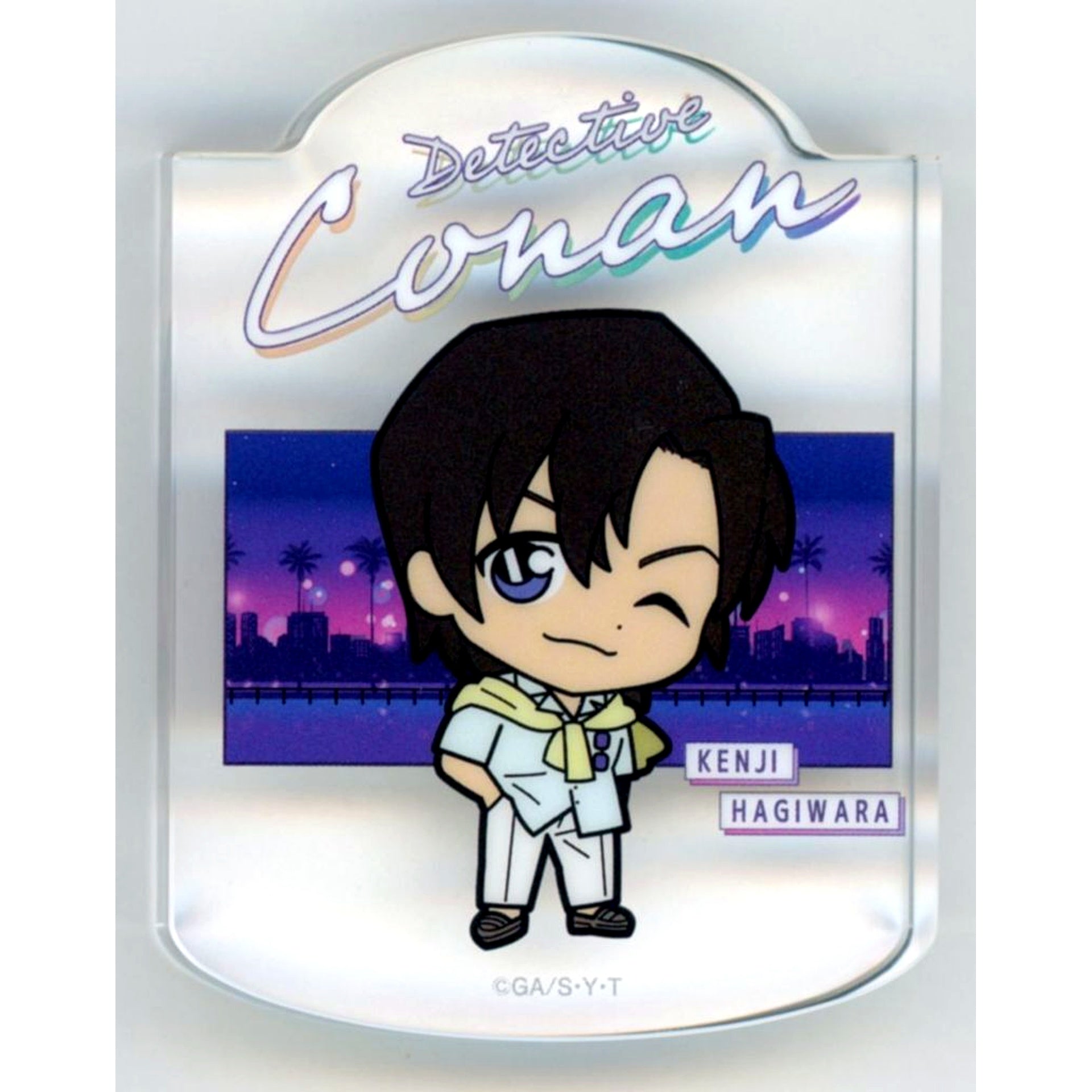Kenji Hagiwara H Prize Swaying Acrylic Block Sega Lucky Kuji Detective Conan Neo City Pop [USED]