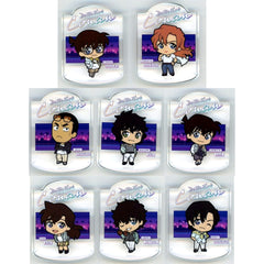 Set of 8 H Prize Swaying Acrylic Block Sega Lucky Kuji Detective Conan Neo City Pop [USED]